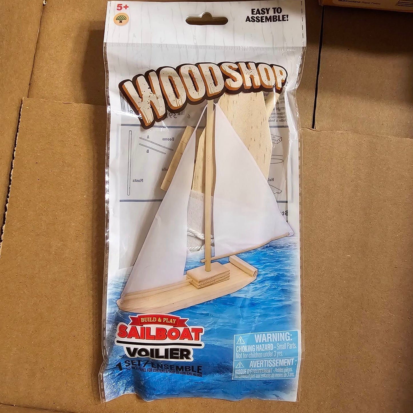 Build and Play Wooden Sailboat Kit