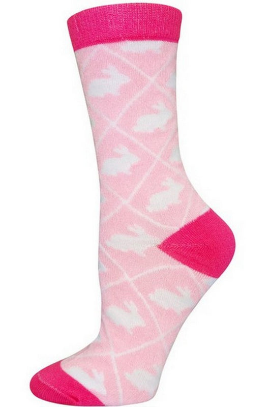 Ladies Bunny Novelty Crew Socks