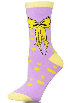 Ladies Bow Novelty Crew Socks