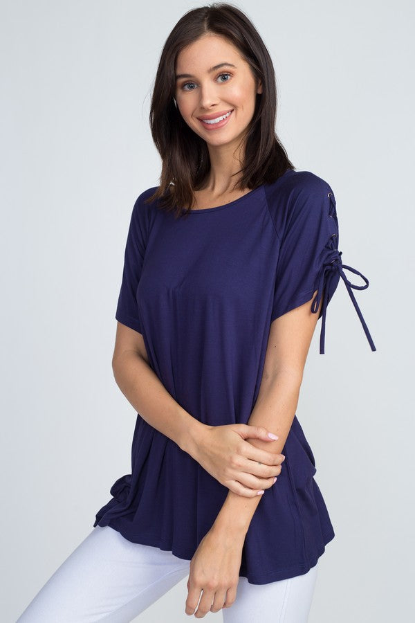 Lady's Bell Short Sleeve Tunic Top