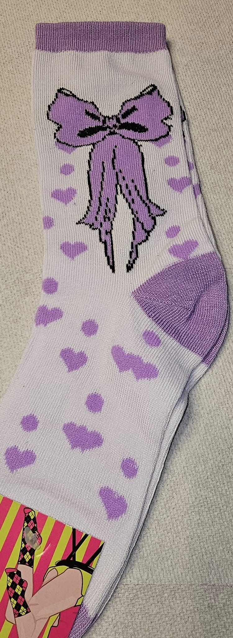 Ladies Bow Novelty Crew Socks