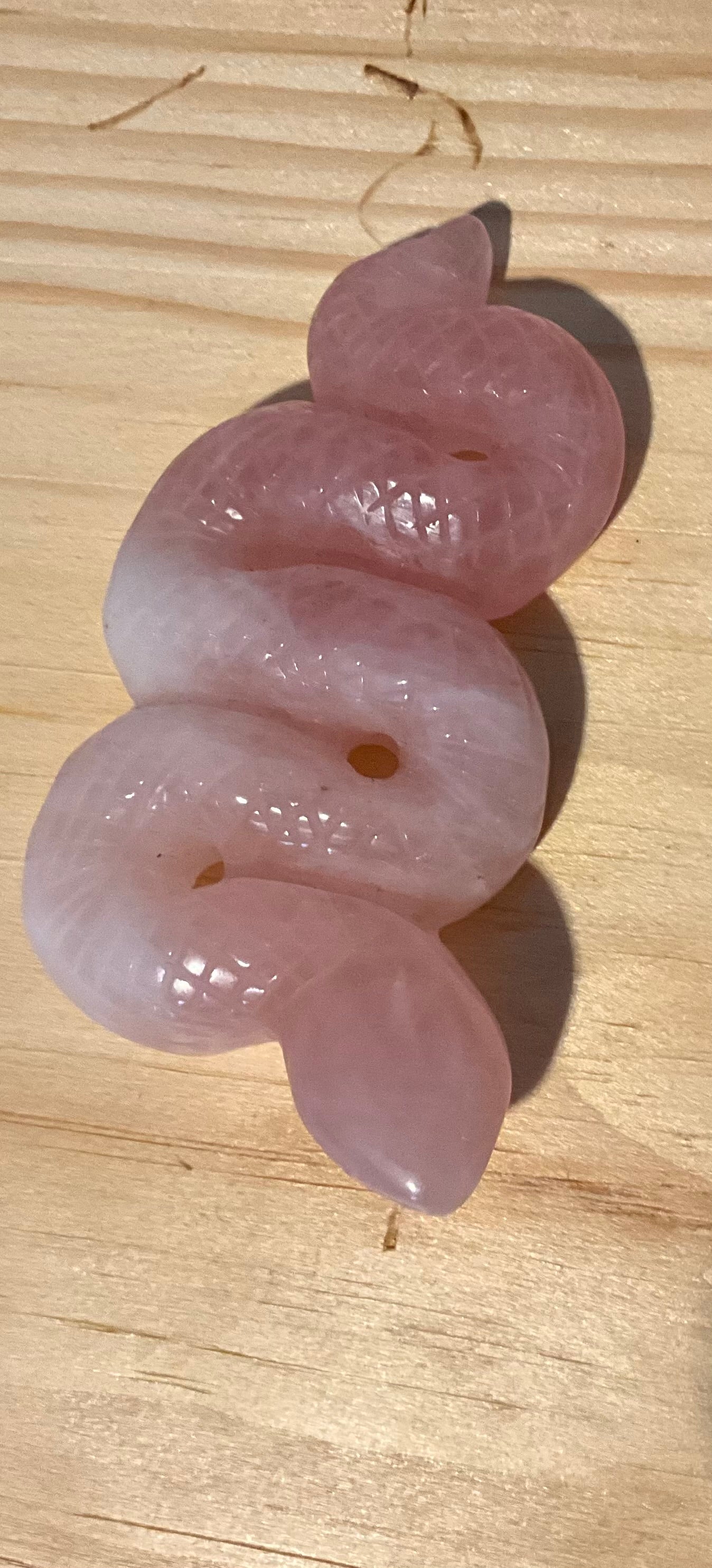 Rose Quartz Snake