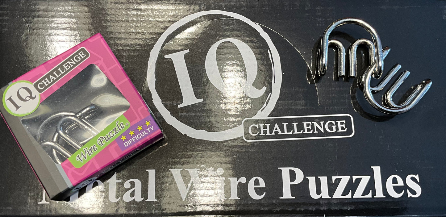 IQ Challenge Metal Wire Puzzles