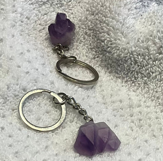 Amethyst Key Ring