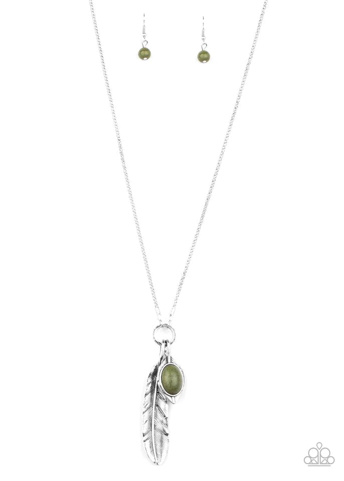 Sahara Quest Green Necklace and Earring Set