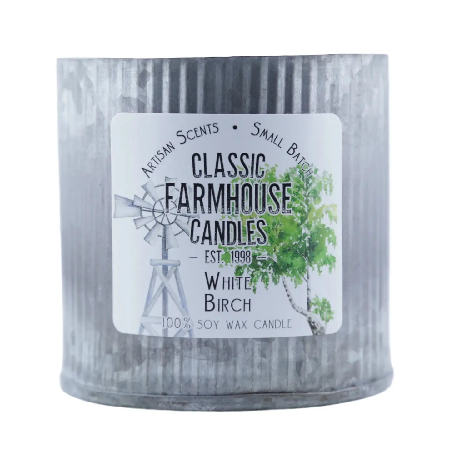 White Birch Tin Candle