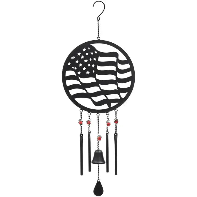 32” American Flag Silhouette Windchime